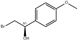 Benzenemethanol, α-(bromomethyl)-4-methoxy-, (αR)- Struktur