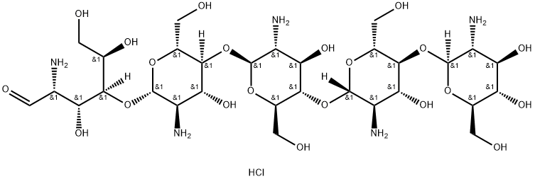 Chitopentaose Pentahydrochloride Structure