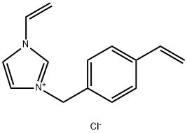 3-Ethenyl-1-[(4-ethenylphenyl)methyl]-1H-imidazolium chloride (1:1) Struktur