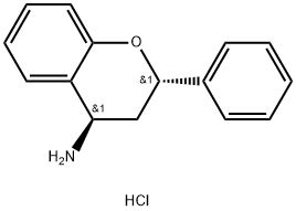 rac-(2s,4r)-2-phenyl-3,4-dihydro-2h-1-benzopyran-4-amine hydrochloride,117556-55-5,结构式