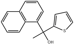 1-(naphthalen-1-yl)-1-(thiophen-2-yl)ethanol Structure