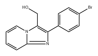 (2-(4-bromophenyl)imidazo[1,2-a]pyridin-3-yl)methanol 化学構造式