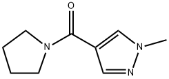 (1-Methyl-1H-pyrazol-4-yl)(pyrrolidin-1-yl)methanone,1176466-13-9,结构式