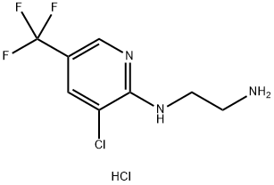 1,2-Ethanediamine, N1-[3-chloro-5-(trifluoromethyl)-2-pyridinyl]-, hydrochloride (1:2) Structure