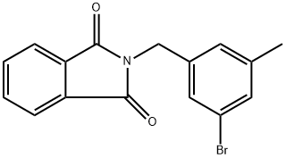 2-[(3-Bromo-5-methylphenyl)methyl]-1H-isoindole-1,3(2H)-dione Structure