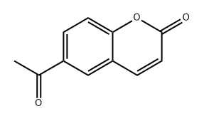 6-acetyl-2H-chromen-2-one 结构式