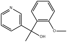 α-(2-Methoxyphenyl)-α-methyl-3-pyridinemethanol Structure