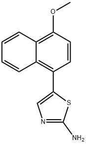 5-(4-Methoxynaphthalen-1-yl)thiazol-2-amine Structure