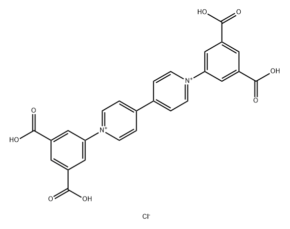 1,1'-双(3,5-二羧基苯基)-[4,4'-联吡啶]-1,1'-二氯化铵 结构式