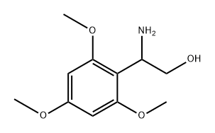 2-amino-2-(2,4,6-trimethoxyphenyl)ethan-1-ol 结构式
