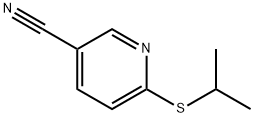 6-[(1-Methylethyl)thio]-3-pyridinecarbonitrile Structure