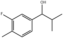 1-(3-fluoro-4-methylphenyl)-2-methylpropan-1-ol Structure