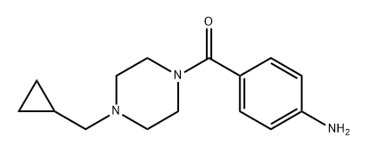 (4-aminophenyl)(4-(cyclopropylmethyl)piperazin-1-yl)methanone Struktur