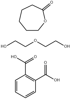 2-Oxepanone, homopolymer, oxydi-2,1-ethanediyl ester, bis(hydrogen 1,2-benzenedicarboxylate) 化学構造式