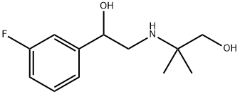 2-{[2-(3-fluorophenyl)-2-hydroxyethyl]amino}-2-methylpropan-1-ol Struktur