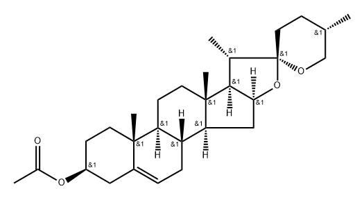 Neodiosgenin(3beta,25S) acetate Structure