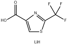 4-Thiazolecarboxylic acid, 2-(trifluoromethyl)-, lithium salt (1:1),1180496-14-3,结构式