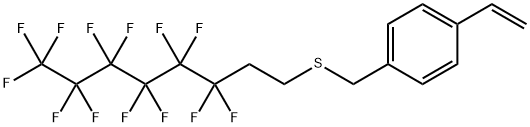 1-Ethenyl-4-[[(3,3,4,4,5,5,6,6,7,7,8,8,8-tridecafluorooctyl)thio]methyl]benzene Structure