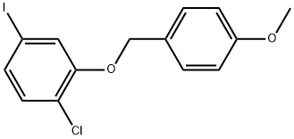 1-Chloro-4-iodo-2-[(4-methoxyphenyl)methoxy]benzene,1180743-49-0,结构式