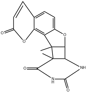 4'-methylangelicin-thymine-4',5'-photocycloadduct 化学構造式