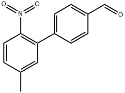 5'-Methyl-2'-nitro-[1,1'-biphenyl]-4-carbaldehyde Struktur