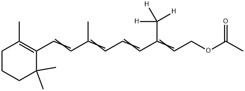 Retin-20,20,20-d3-ol, 15-acetate 化学構造式