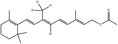 Retin-10,19,19,19-d4-ol, acetate (9CI) Structure