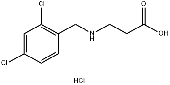 3-{[(2,4-Dichlorophenyl)methyl]amino}propanoic acid hydrochloride Structure