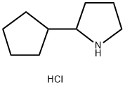 2-Cyclopentylpyrrolidine hydrochloride Struktur