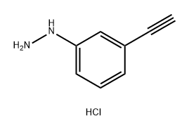 Hydrazine, (3-ethynylphenyl)-, hydrochloride (1:1) Structure