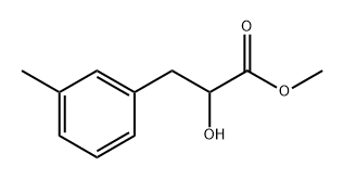 Benzenepropanoic acid, α-hydroxy-3-methyl-, methyl ester Structure