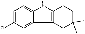 6-chloro-3,3-dimethyl-2,3,4,9-tetrahydro-1H-carbazole Struktur