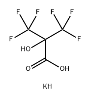 Propanoic acid, 3,3,3-trifluoro-2-hydroxy-2-(trifluoromethyl)-, potassium salt (1:1) Structure