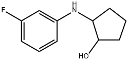 2-((3-氟苯基)氨基)环戊烷-1-醇, 1182443-29-3, 结构式