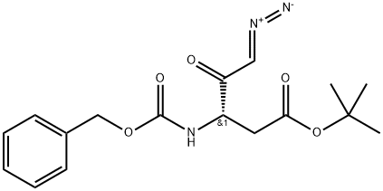 Pentanoic acid, 5-diazo-4-oxo-3-[[(phenylmethoxy)carbonyl]amino]-, 1,1-dimethylethyl ester, (3S)- Structure