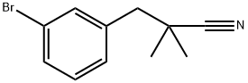 Benzenepropanenitrile, 3-bromo-α,α-dimethyl- Struktur