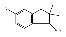 5-chloro-2,2-dimethyl-2,3-dihydro-1H-inden-1-amine,118259-89-5,结构式