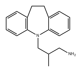 5H-Dibenzb,fazepine-5-propanamine, 10,11-dihydro-.beta.-methyl- 结构式