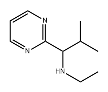 2-Pyrimidinemethanamine, N-ethyl-α-(1-methylethyl)- Struktur