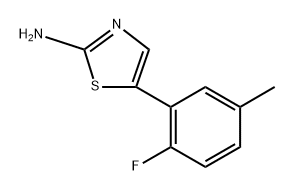 5-(2-Fluoro-5-methylphenyl)thiazol-2-amine Struktur