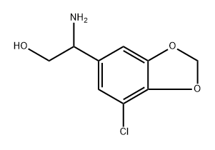 1,3-Benzodioxole-5-ethanol, β-amino-7-chloro- Structure