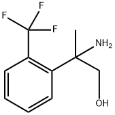 2-氨基-2-(2-(三氟甲基)苯基)丙-1-醇 结构式