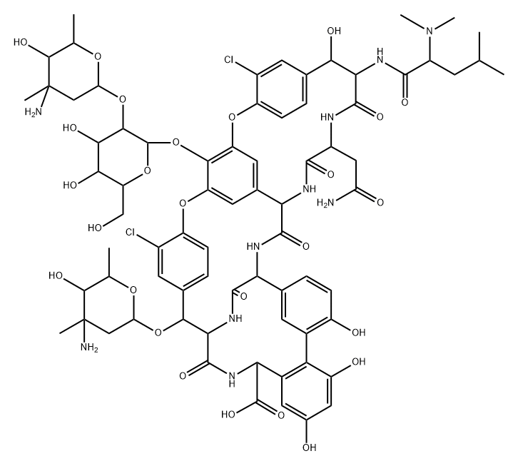 氯东方菌素 D, 118373-83-4, 结构式