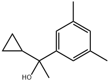 Benzenemethanol, α-cyclopropyl-α,3,5-trimethyl- Structure