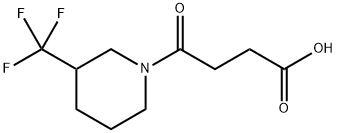 1-Piperidinebutanoic acid, γ-oxo-3-(trifluoromethyl)- Structure