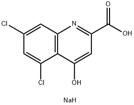 5,7-Dichlorokynurenic acid sodium salt Struktur