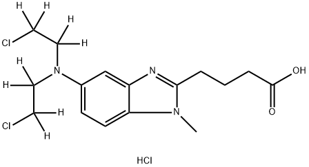 [2H8]-苯达莫司汀盐酸盐 结构式