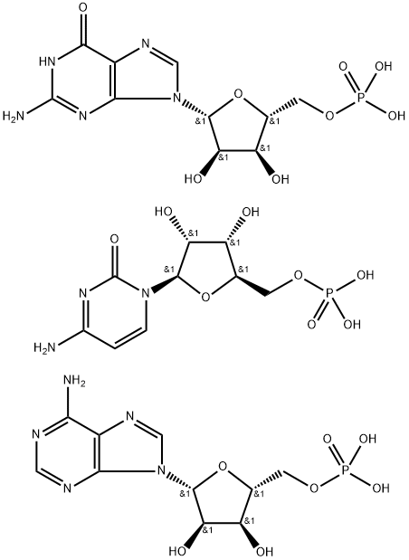 POLYADENYLIC-CYTIDYLIC-GUANYLIC ACID*POT ASSIUM 结构式