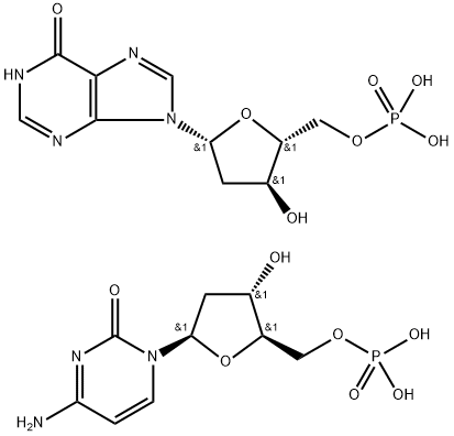 ポリ(2′-デオキシイノシン酸-2′-デオキシシチジル酸) ナトリウム塩 化学構造式