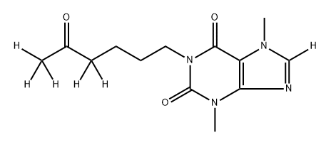 Pentoxifylline-d6 Structure